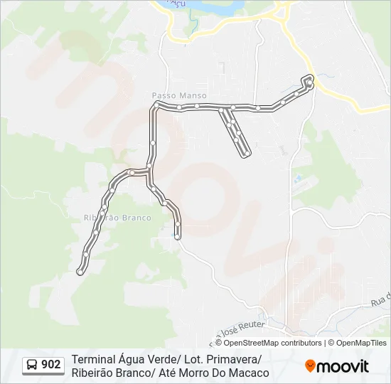 902 Bus Line Map
