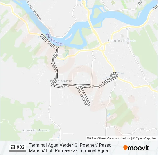 902 Bus Line Map