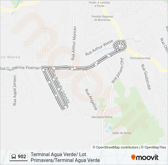 902 Bus Line Map