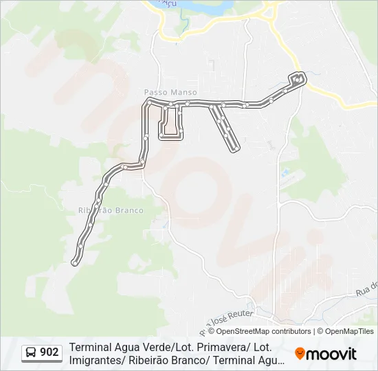 902 Bus Line Map