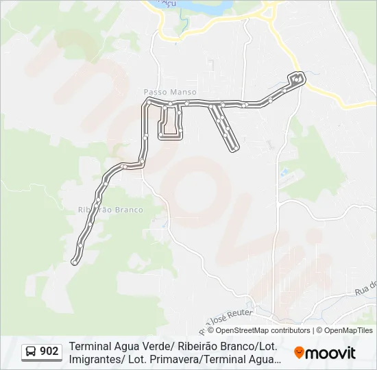 902 Bus Line Map