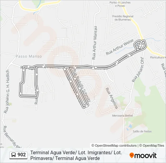 902 Bus Line Map