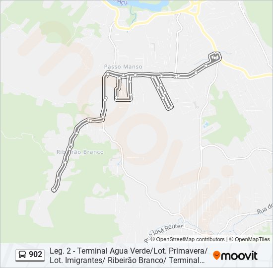 902 bus Line Map