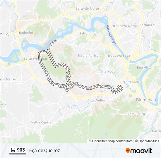 Mapa de 903 de autobús