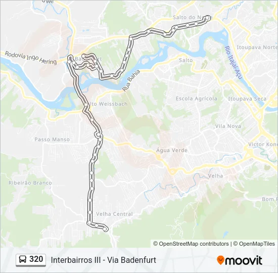 320 Bus Line Map