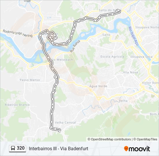 320 bus Line Map