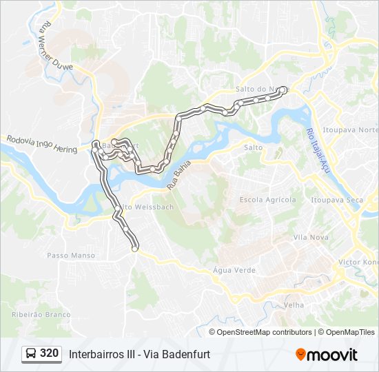 320 bus Line Map