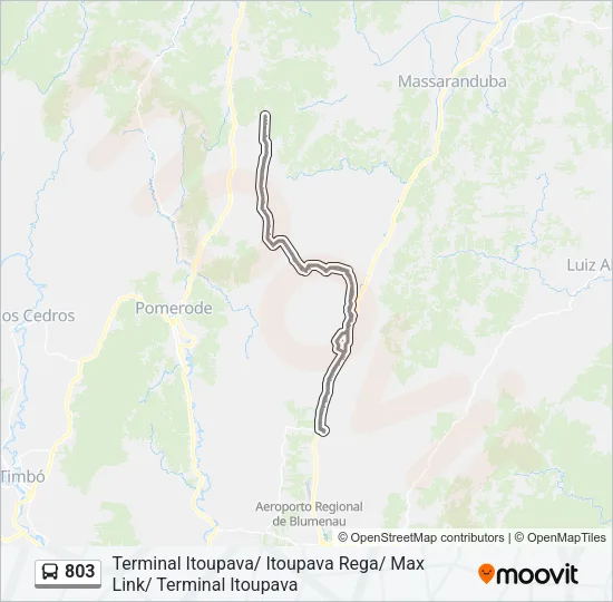 803 Bus Line Map