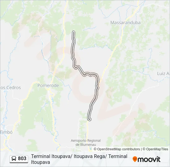 803 Bus Line Map