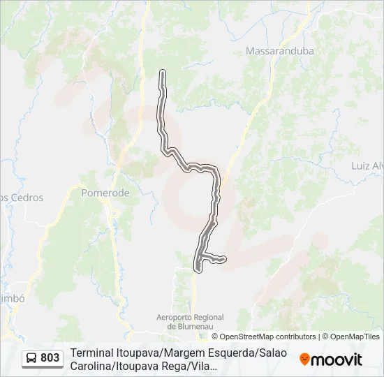 803 Bus Line Map