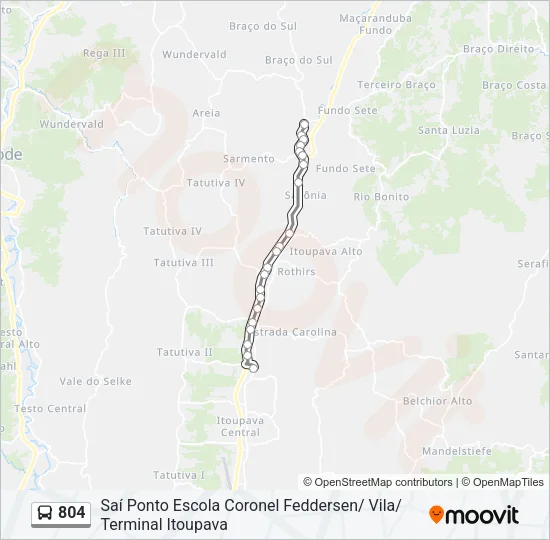 804 Bus Line Map