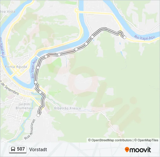 507 Bus Line Map