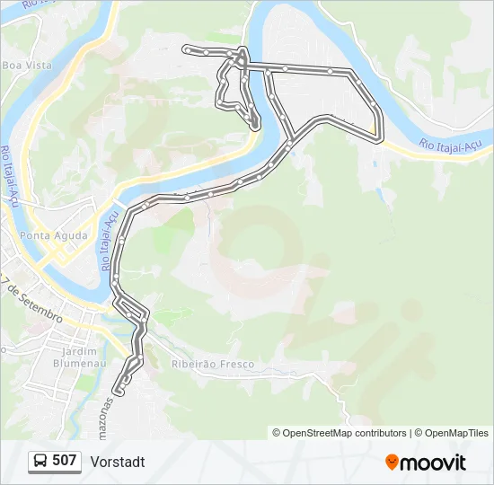 507 Bus Line Map