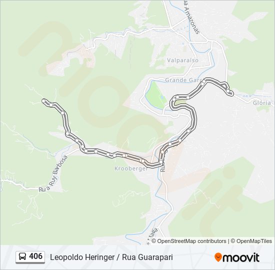 406 bus Line Map