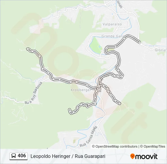 406 Bus Line Map