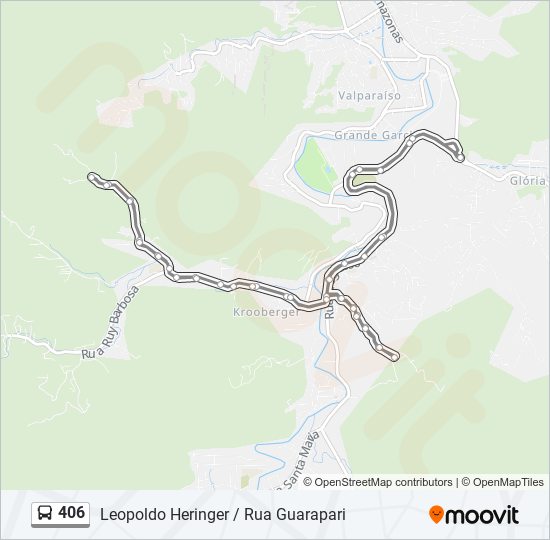 406 bus Line Map