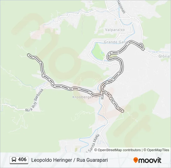 406 Bus Line Map