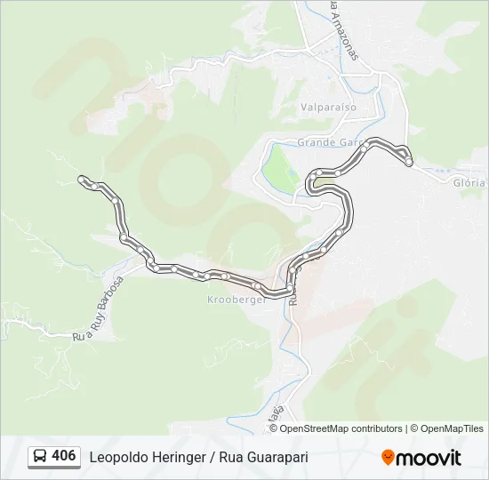 406 Bus Line Map