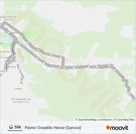 506 Bus Line Map