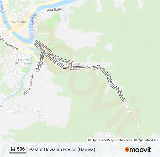 506 Bus Line Map