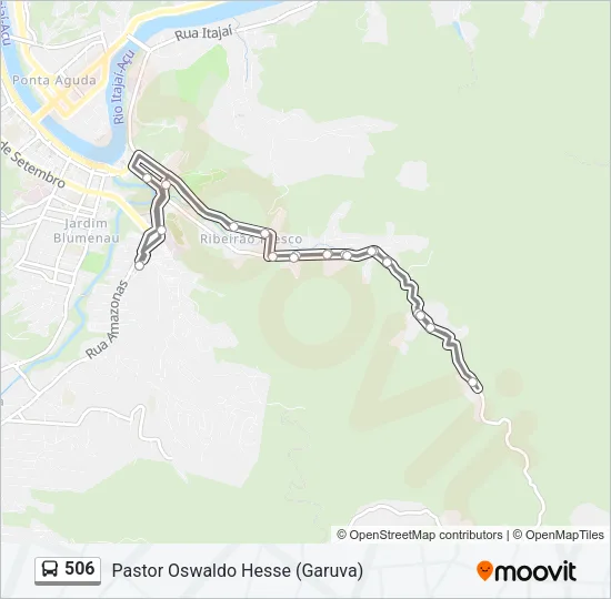 506 Bus Line Map