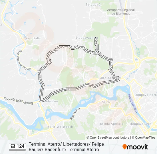 124 Bus Line Map