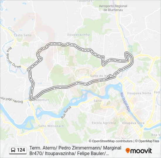 124 Bus Line Map