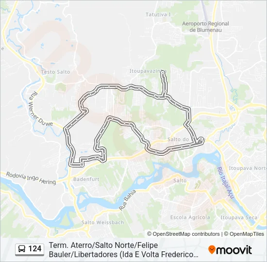 124 Bus Line Map