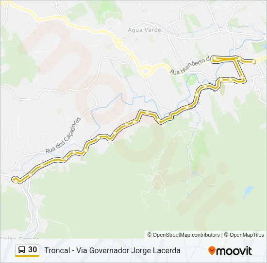 30 Bus Line Map