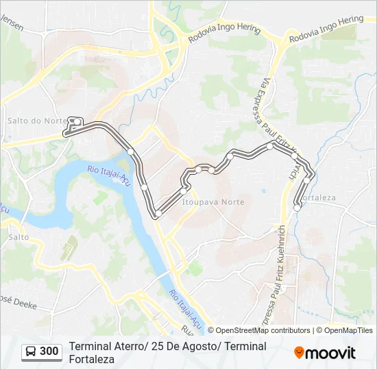 300 Bus Line Map
