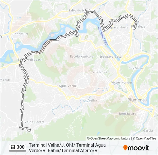 300 Bus Line Map