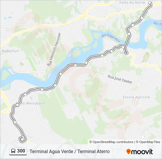 300 Bus Line Map