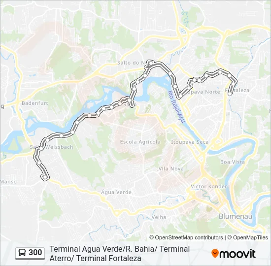 300 Bus Line Map