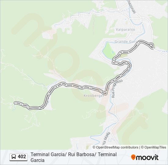 402 bus Line Map