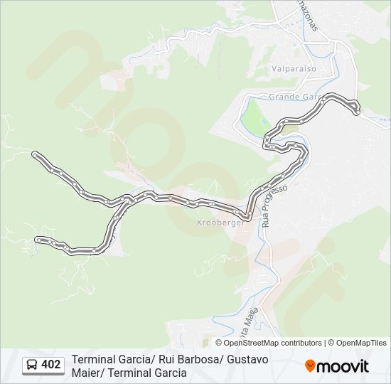 402 bus Line Map