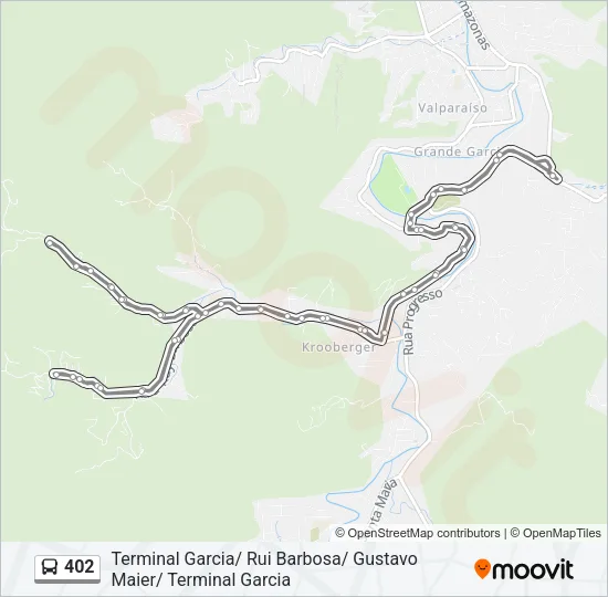 402 Bus Line Map