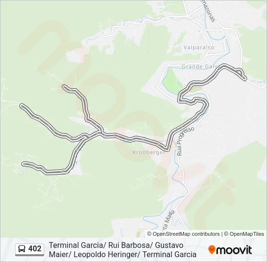 402 Bus Line Map