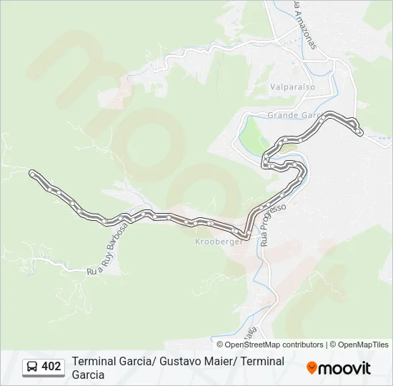 402 Bus Line Map
