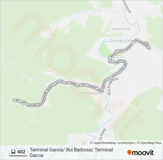 402 Bus Line Map