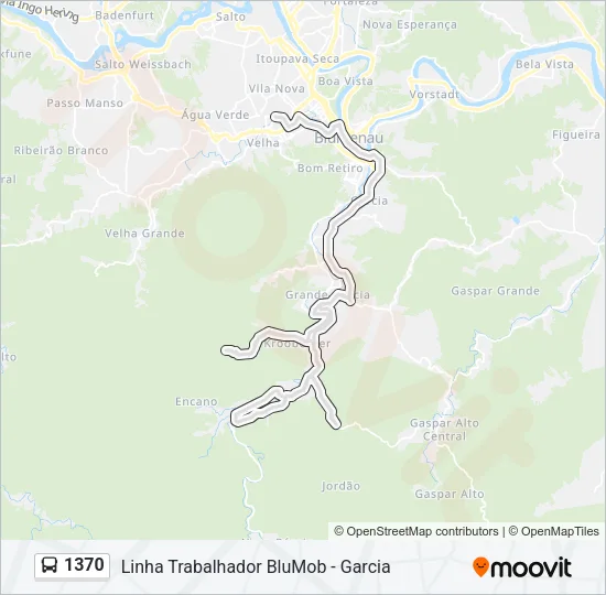 1370 Bus Line Map