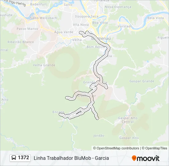 1372 Bus Line Map