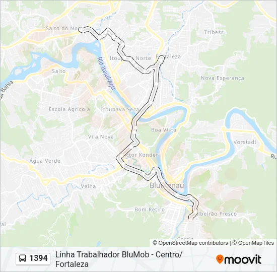 1394 Bus Line Map