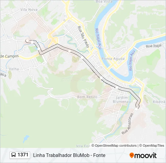 1371 Bus Line Map