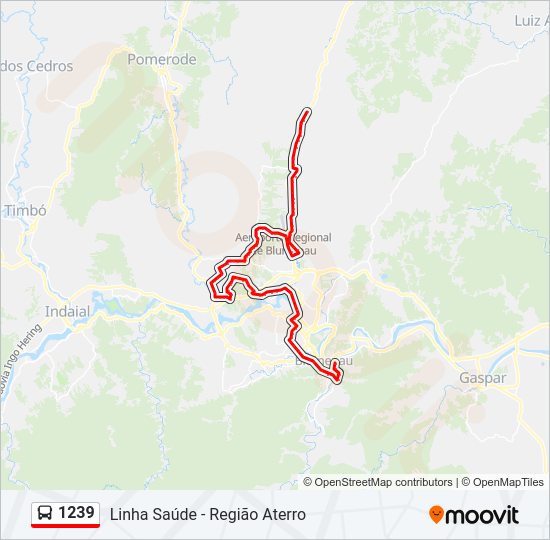 1239 bus Line Map