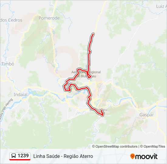 1239 Bus Line Map