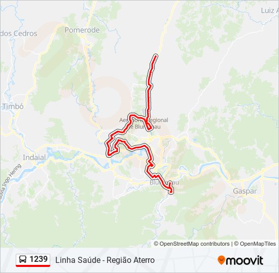 1239 bus Line Map