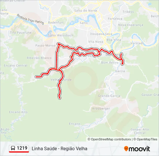 1219 Bus Line Map