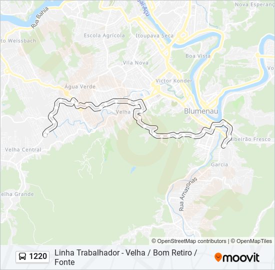 1220 bus Line Map