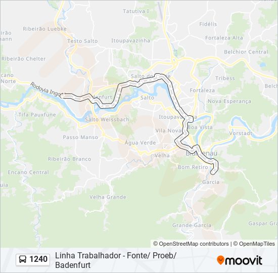 1240 bus Line Map