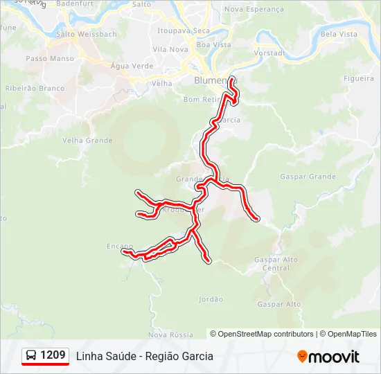1209 Bus Line Map